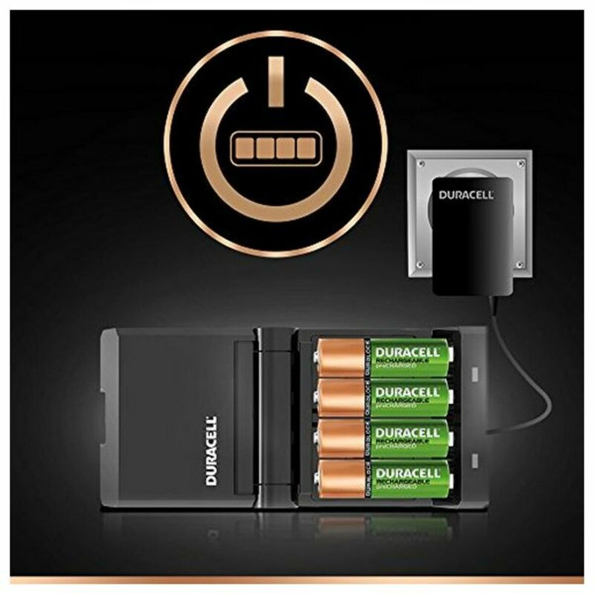 Charger + Rechargeable Batteries DURACELL CEF27 2 x AA + 2 x AAA 1700 mAh 750 mAh (1 Unit)-1