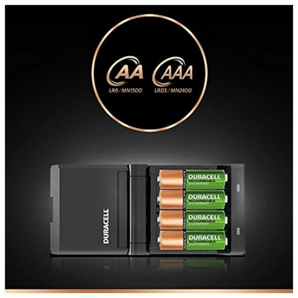 Charger + Rechargeable Batteries DURACELL CEF27 2 x AA + 2 x AAA 1700 mAh 750 mAh (1 Unit)-2