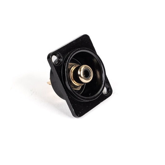 Perfex RCA Phono Female Chassis Connector (Black)-0